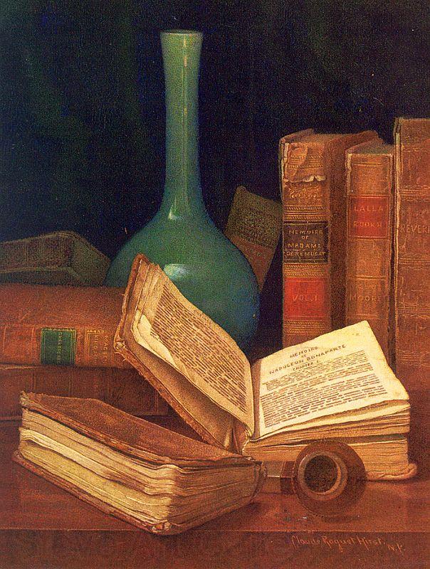 Hirst, Claude Raguet The Bookworm's Table Germany oil painting art
